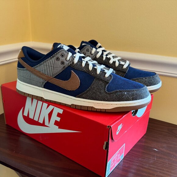 Nike Other - Nike Dunk Low Premium Men's Size 14 Blue Corduroy NIB